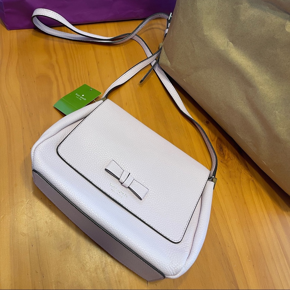 Kate Spade Avva crossbody purse lilac color